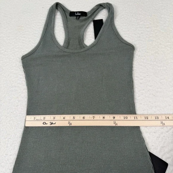 Lulus Ribbed Knit Maxi Dress Size XS Relaxed but Not Least Sleeveless Green NWT - Picture 6 of 9